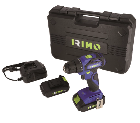 KIT TALADRO DE IMPACTO IRIMO 18V