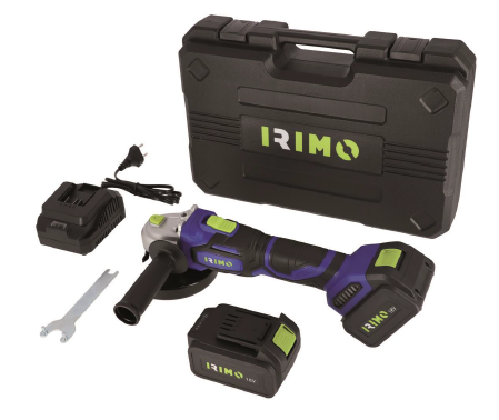 KIT AMOLADORA ANGULAR IRIMO 18V