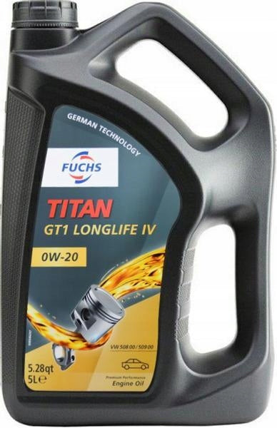 TITAN GT1 LONG-LIFE IV 0W20 5 lts